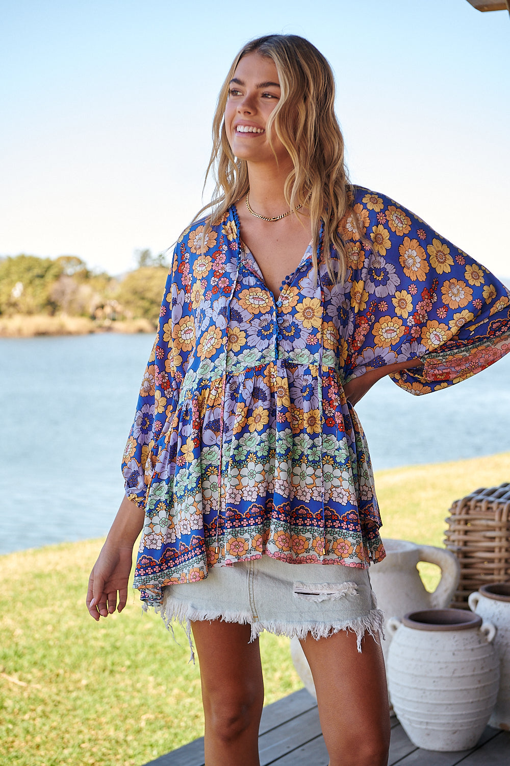 Eden Print Chloe Top