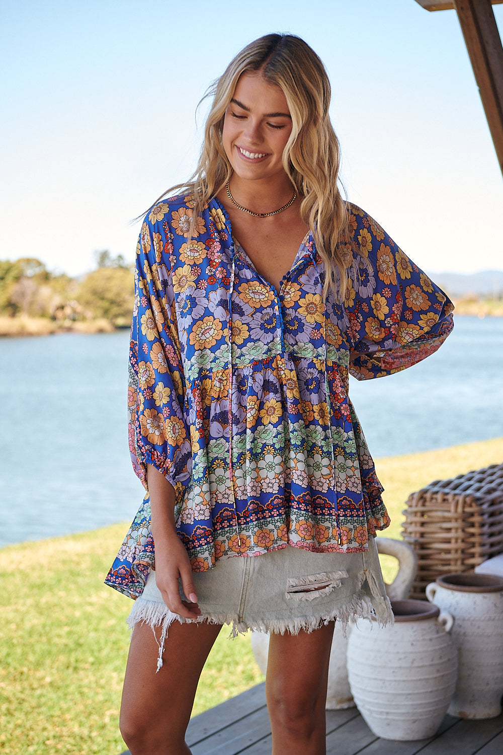 Eden Print Chloe Top