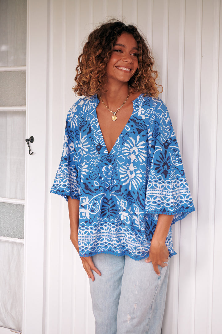 Azula Print Gabriella Top