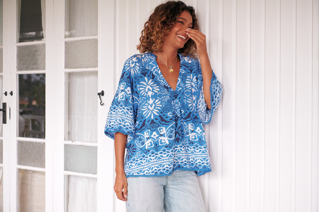 Azula Print Gabriella Top