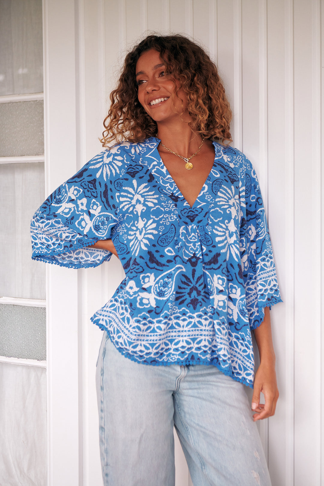 Azula Print Gabriella Top