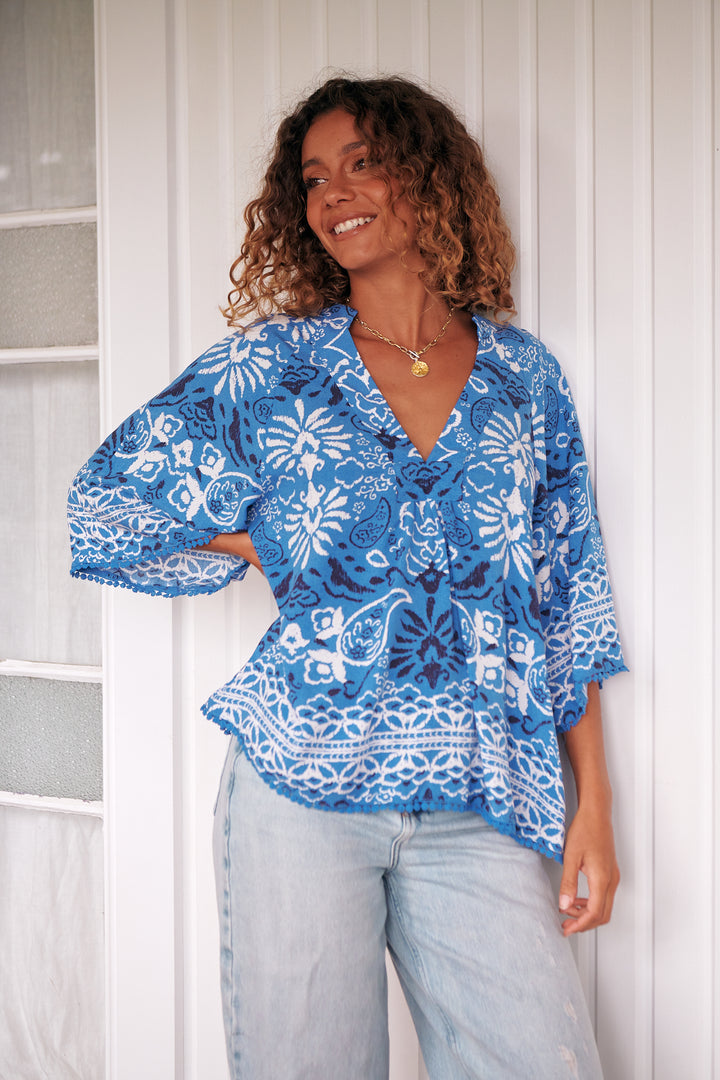 Azula Print Gabriella Top