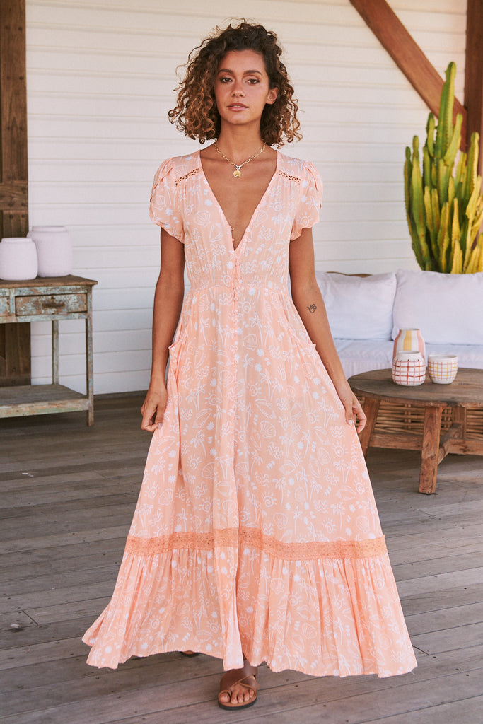 Sherbert lace midi dress hotsell