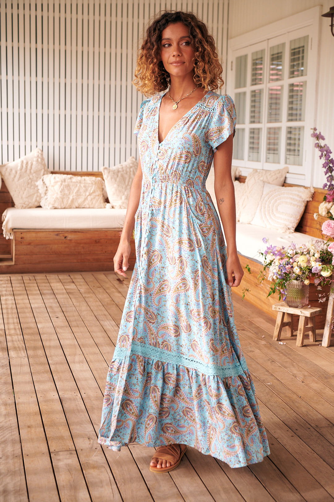 Lailah Print Carmen Maxi