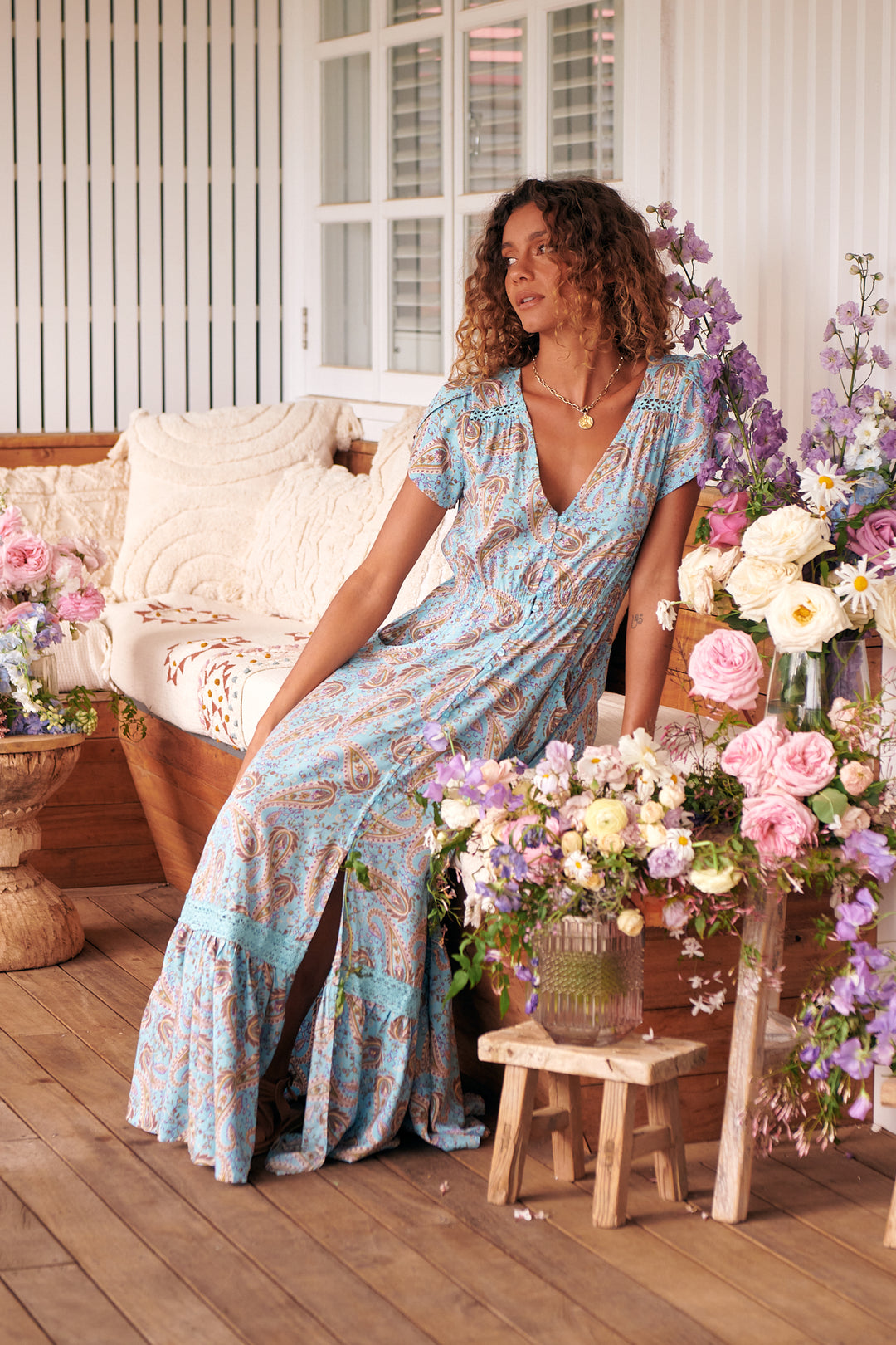 Lailah Print Carmen Maxi