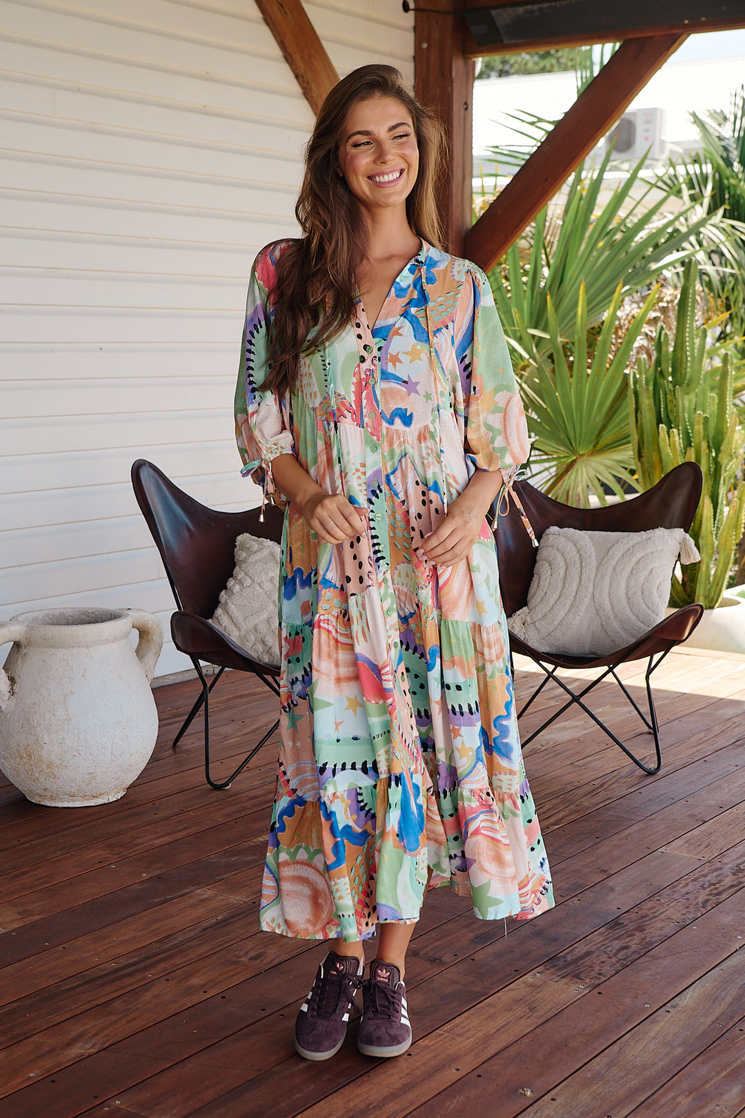 Electric Feels Print Ria Dress