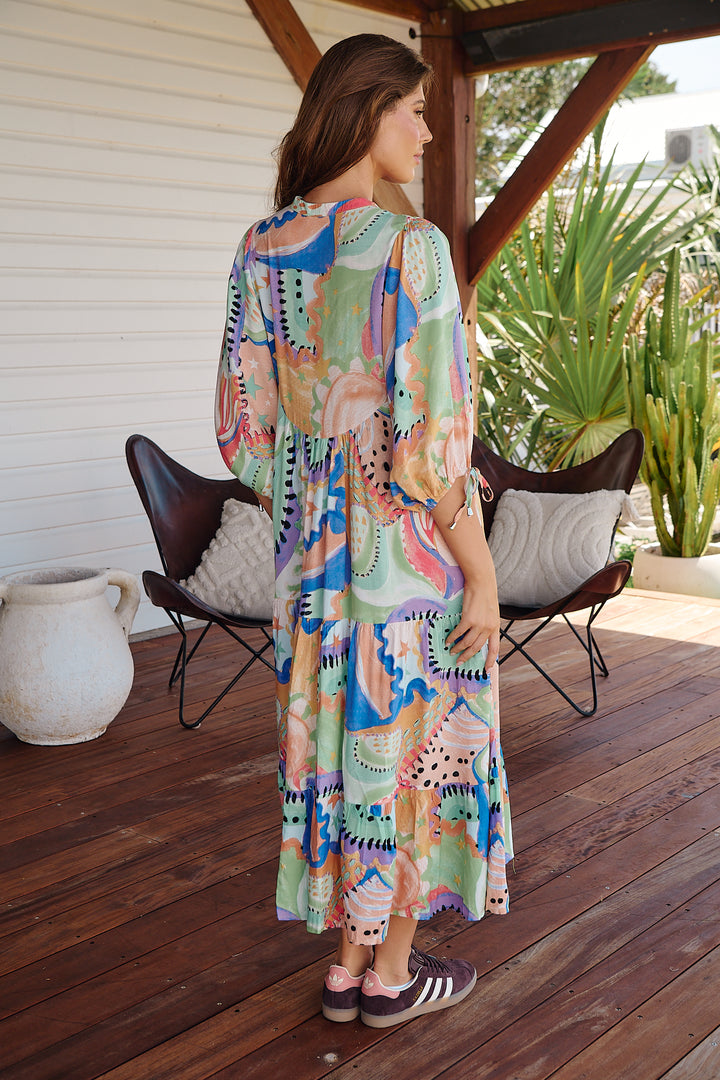 Electric Feels Print Ria Dress