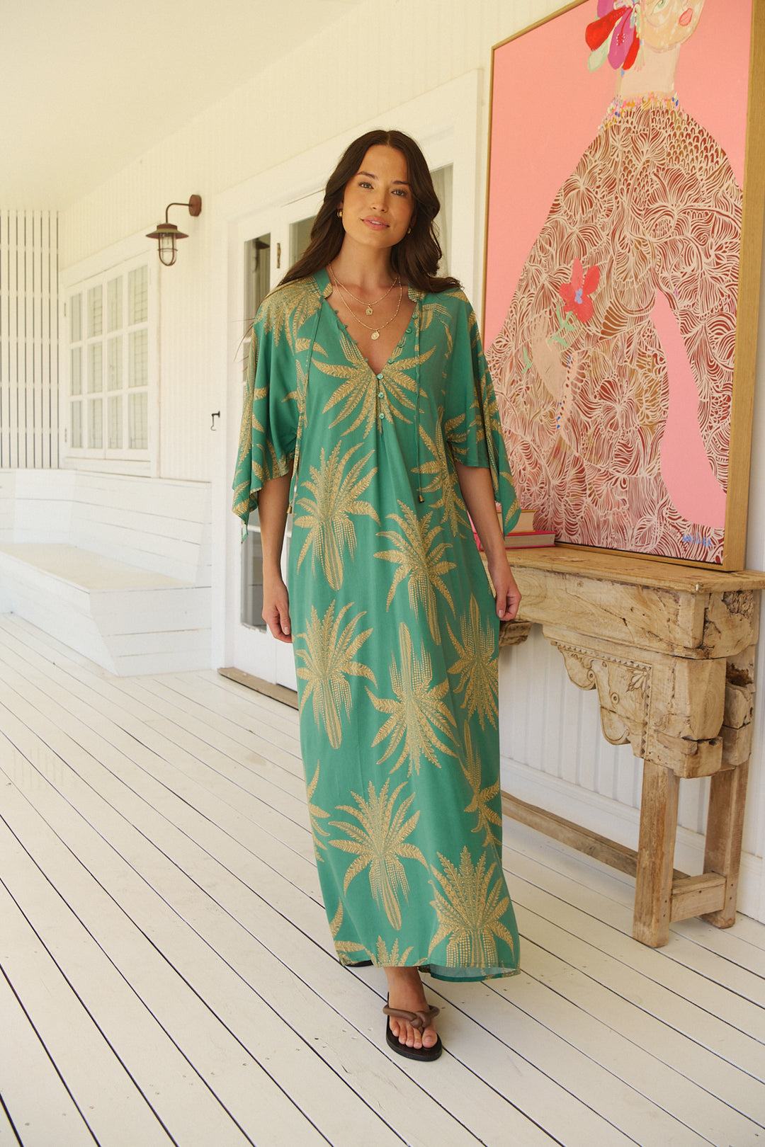 Island luxe Print Bree Maxi