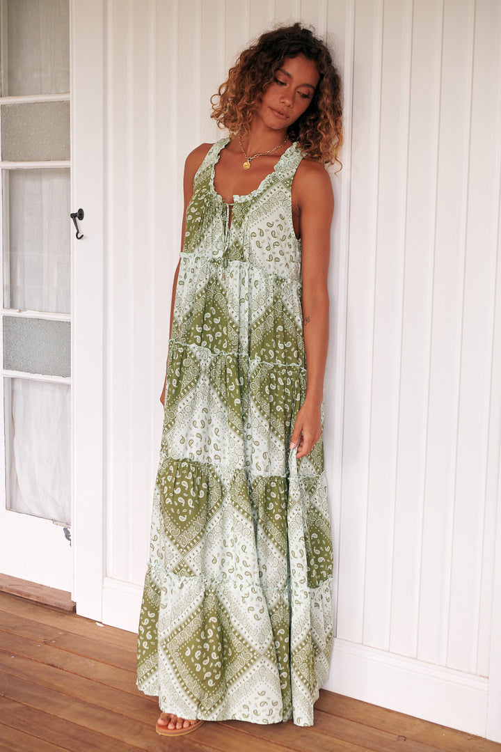 Thyme Print Erryn Maxi Dress