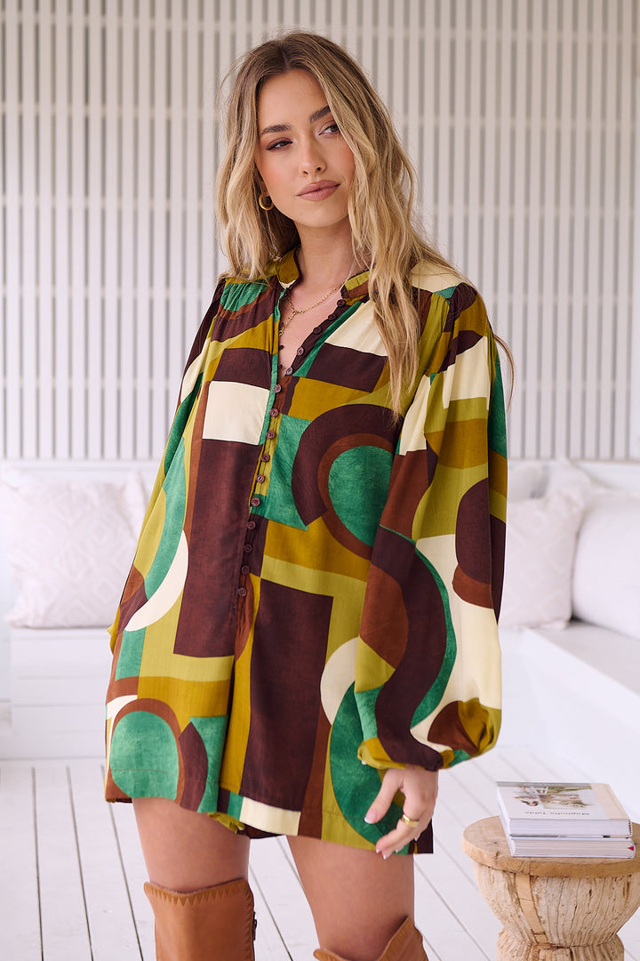 Bardot Print Mahlia Playsuit