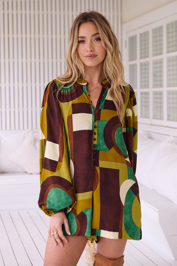 Bardot Print Mahlia Playsuit