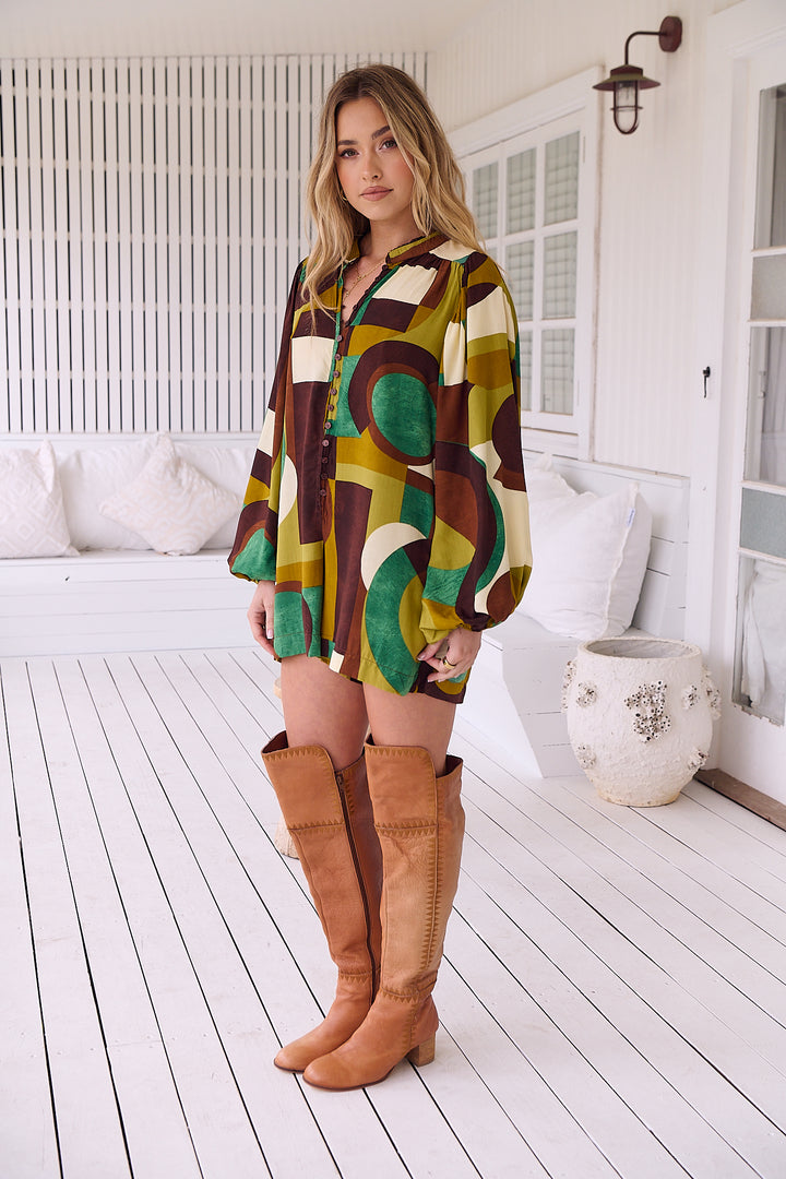 Bardot Print Mahlia Playsuit