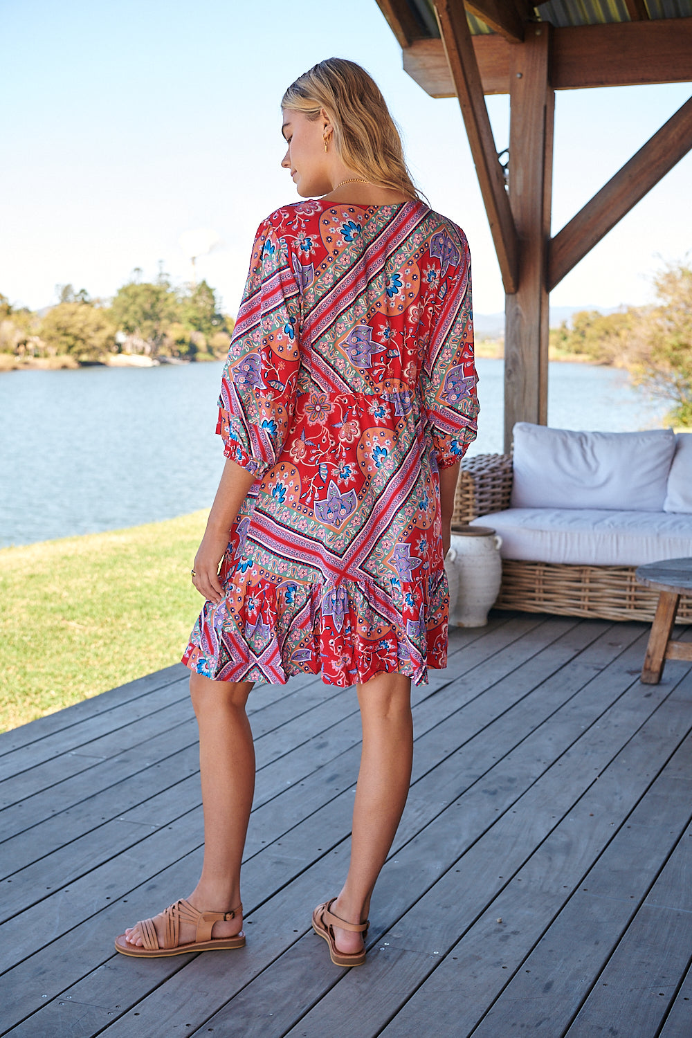 Rosalee Print Faith Mini Dress