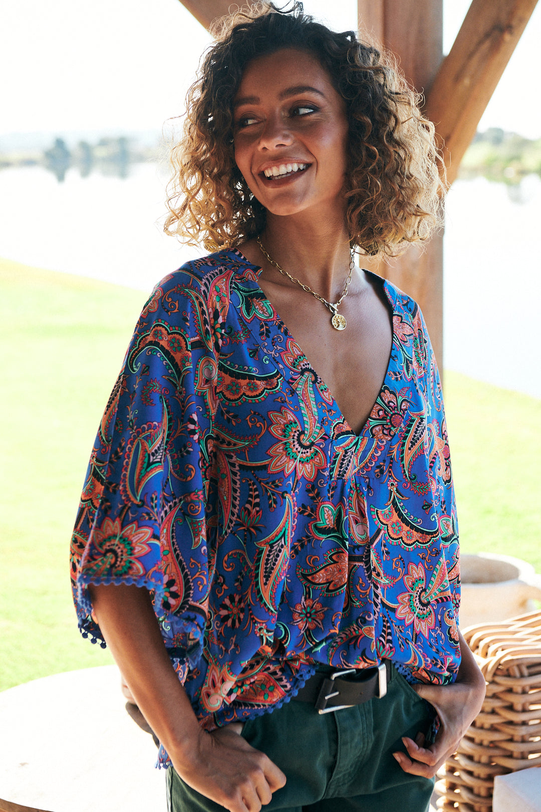 Nirvana Print Gabriella Top