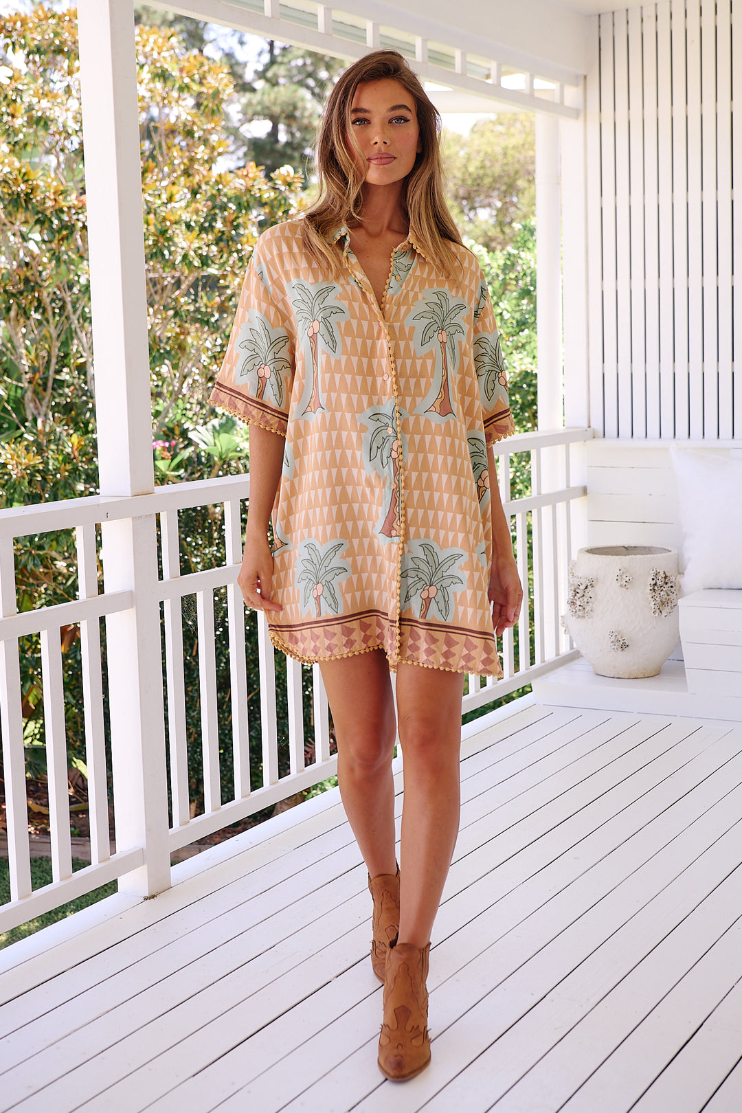 Sahara Sunset Print Dustin Shirt