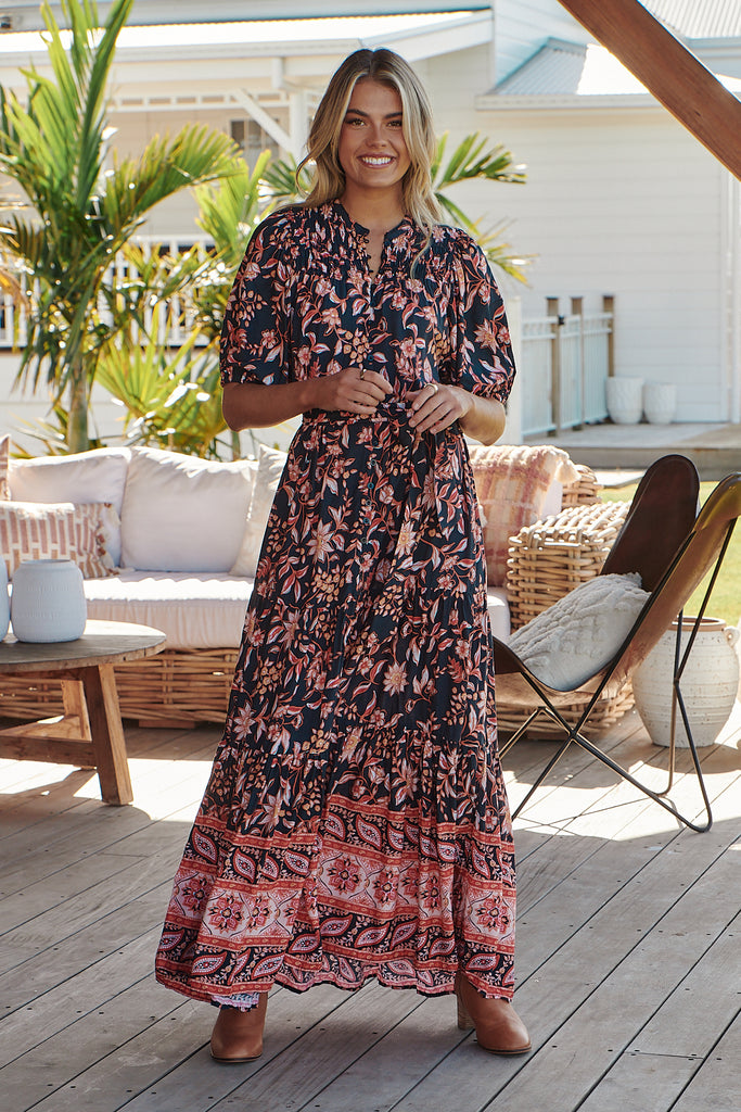 Auguste Print Ellis Maxi - Lilac and Mila