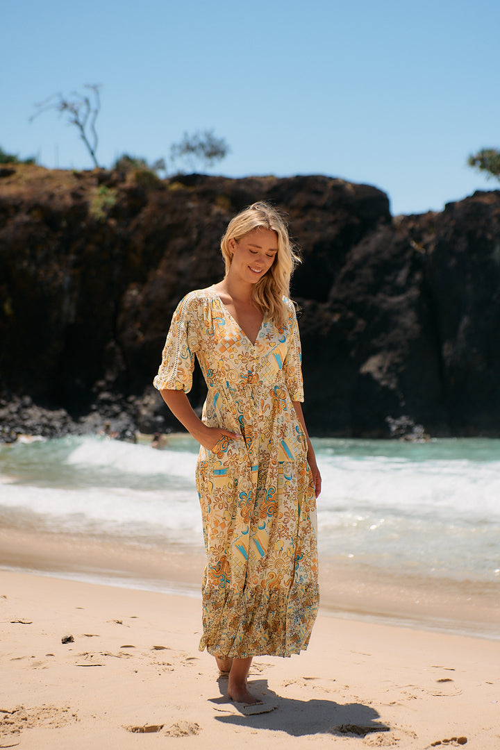 Sonnie Print Ebony Maxi