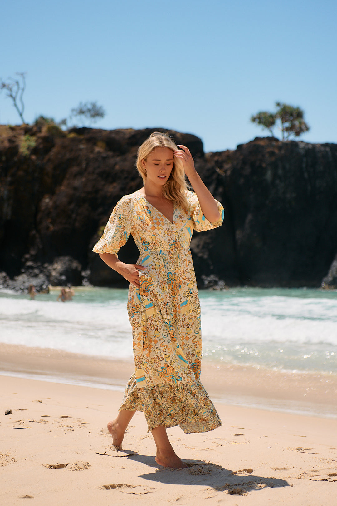 Sonnie Print Ebony Maxi