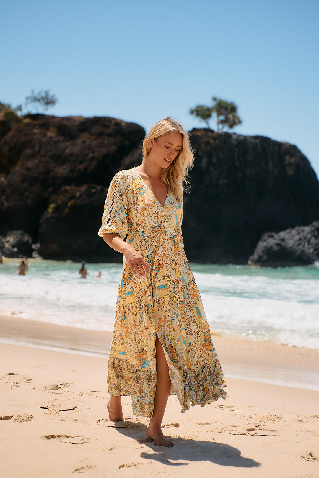 Sonnie Print Ebony Maxi