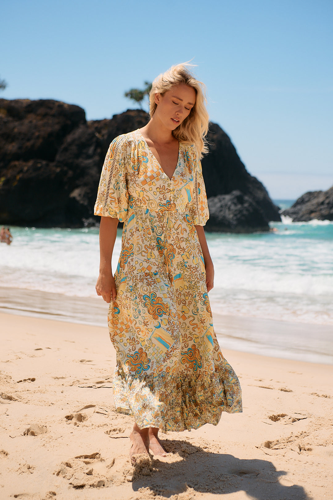 Sonnie Print Ebony Maxi