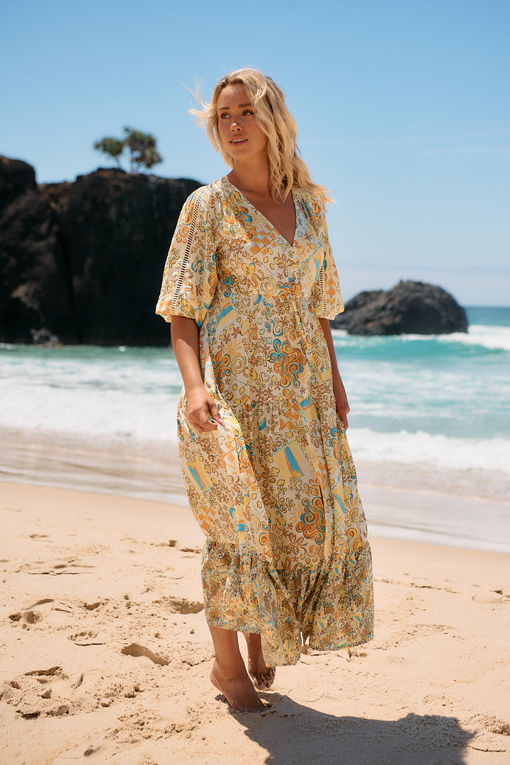Sonnie Print Ebony Maxi