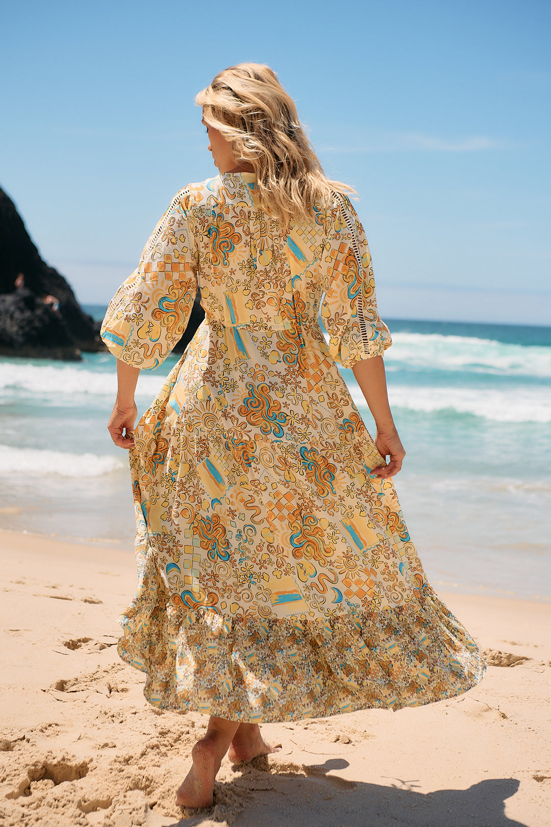 Sonnie Print Ebony Maxi