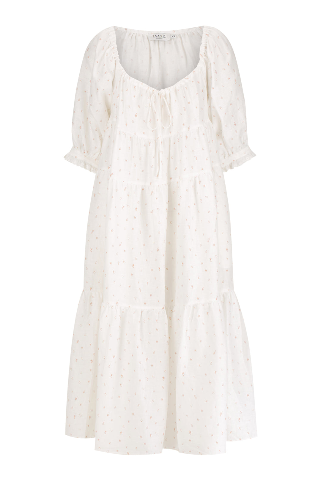 Eira Print Linen Liora Midi Dress Lilac and Mila Eira Print Linen Liora Midi Dress Lilac and Mila