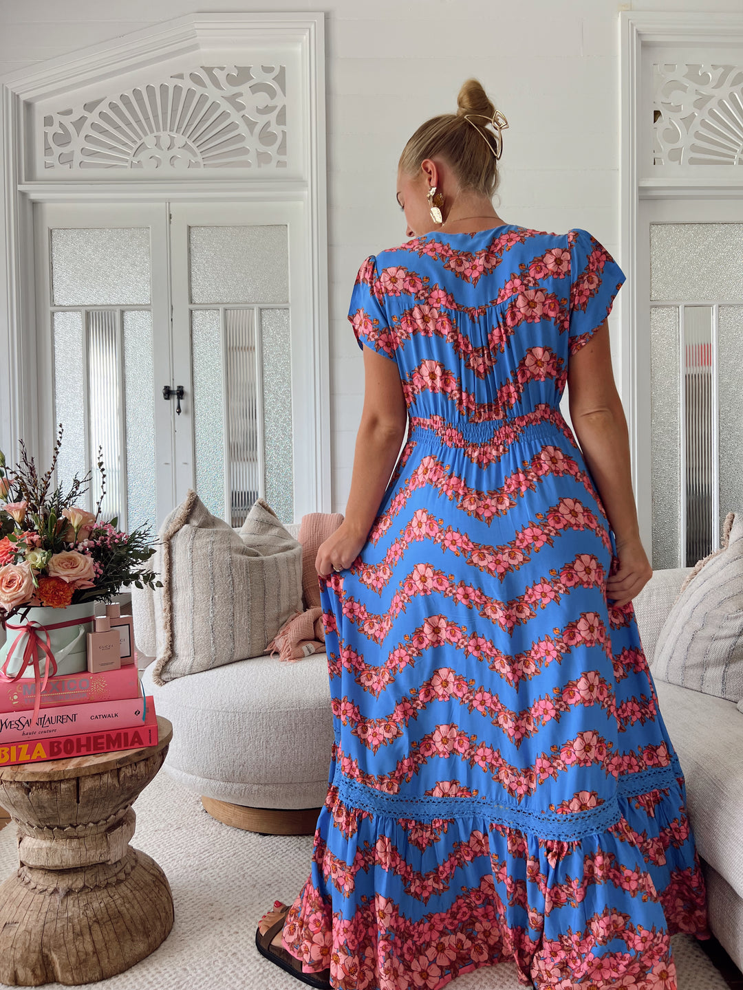 Little Flowers Print Tabitha Maxi Dress