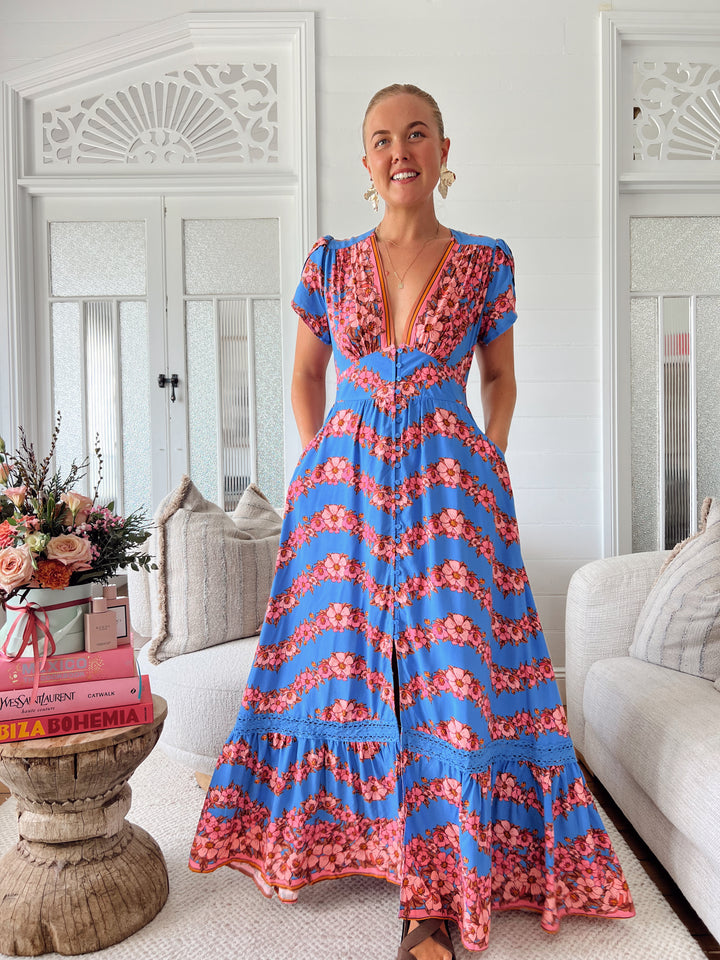 Little Flowers Print Tabitha Maxi Dress