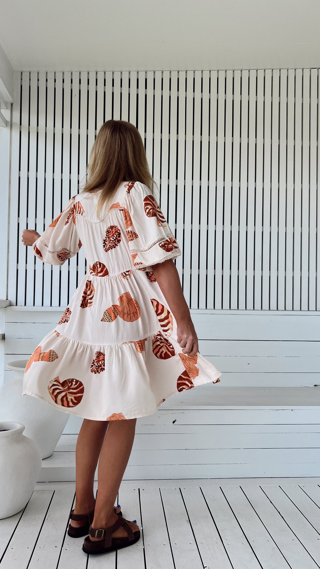 Marcel Print Tracey Three Quarter Sleeve Dress