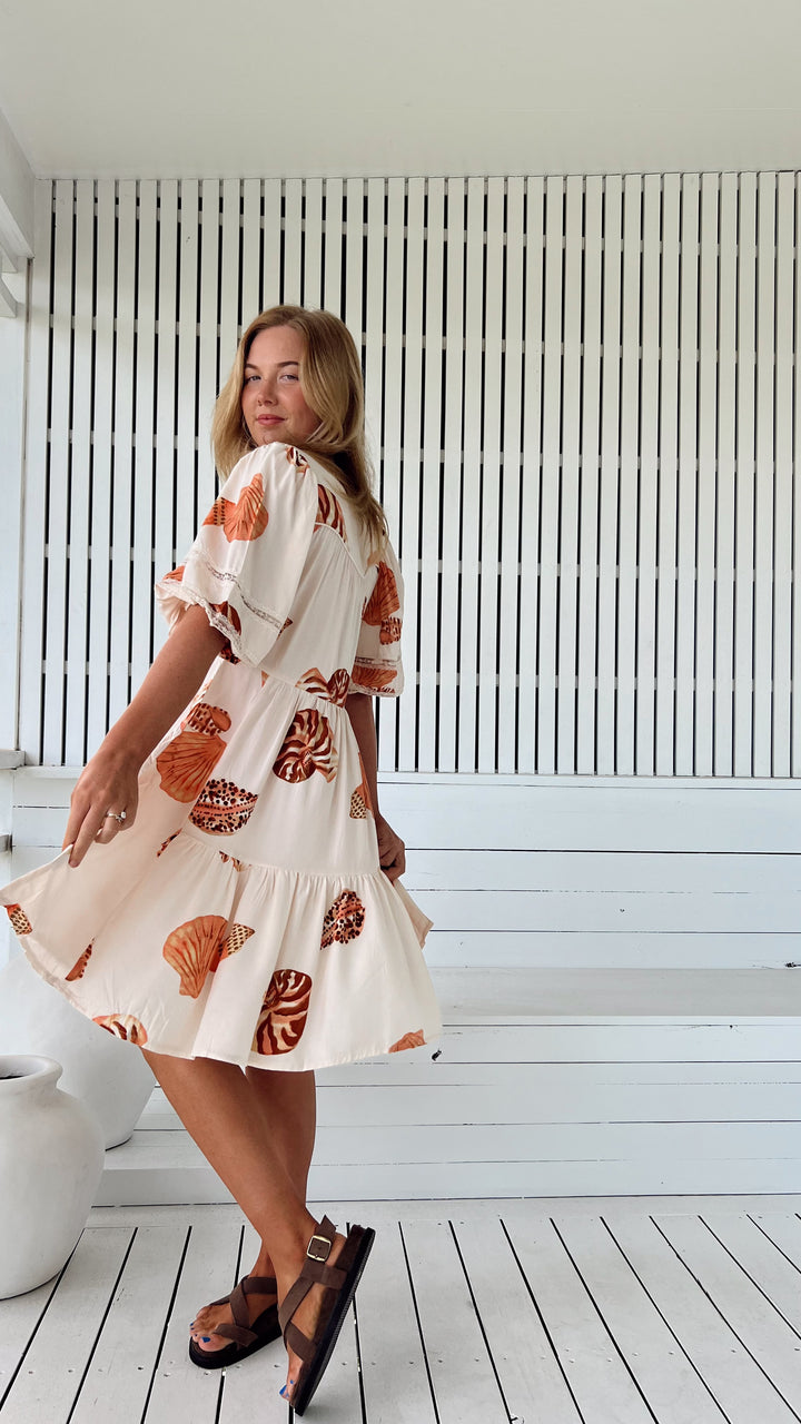 Marcel Print Tracey Three Quarter Sleeve Dress