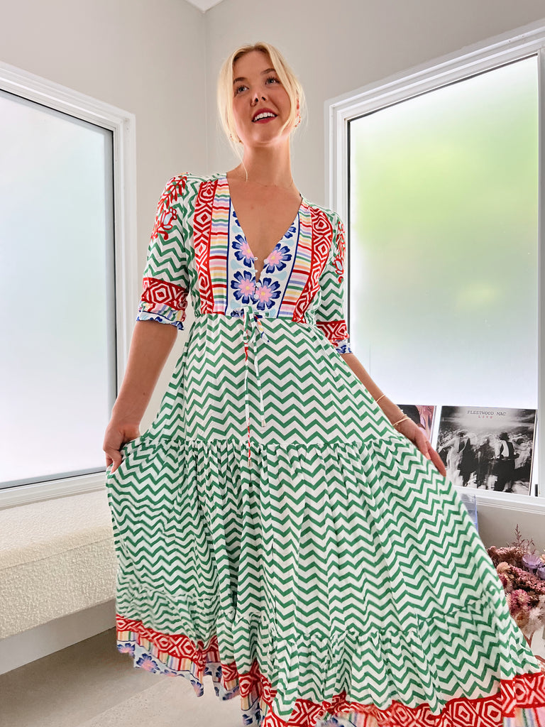 Bree Maxi Dress - Ziggy Print