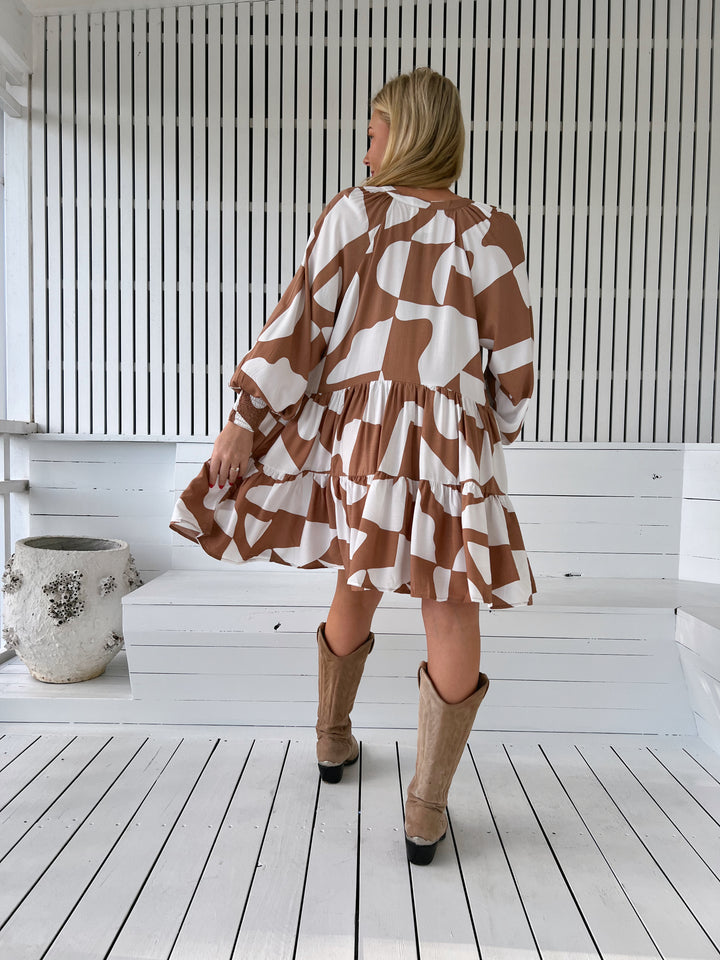 Boston Print Soul Mini Dress