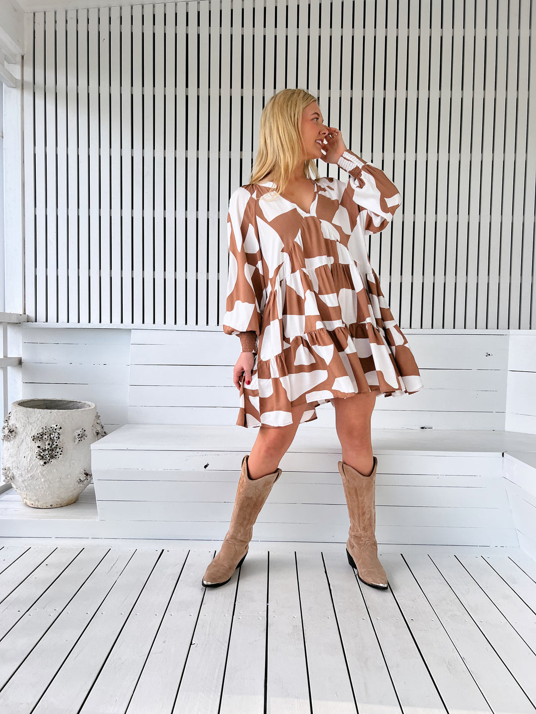 Boston Print Soul Mini Dress