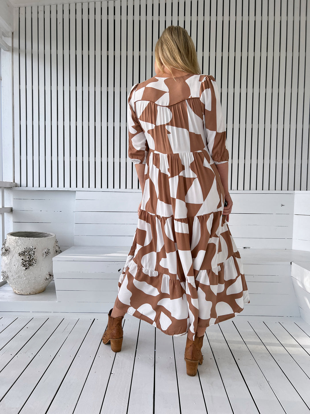 Boston Print Eve Dress