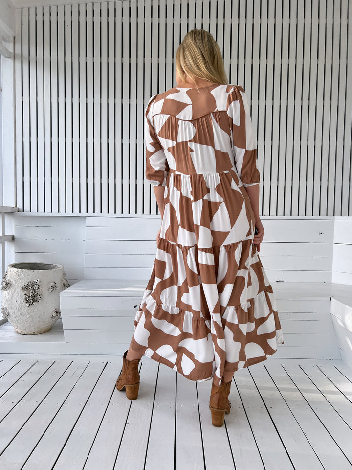 Boston Print Eve Dress