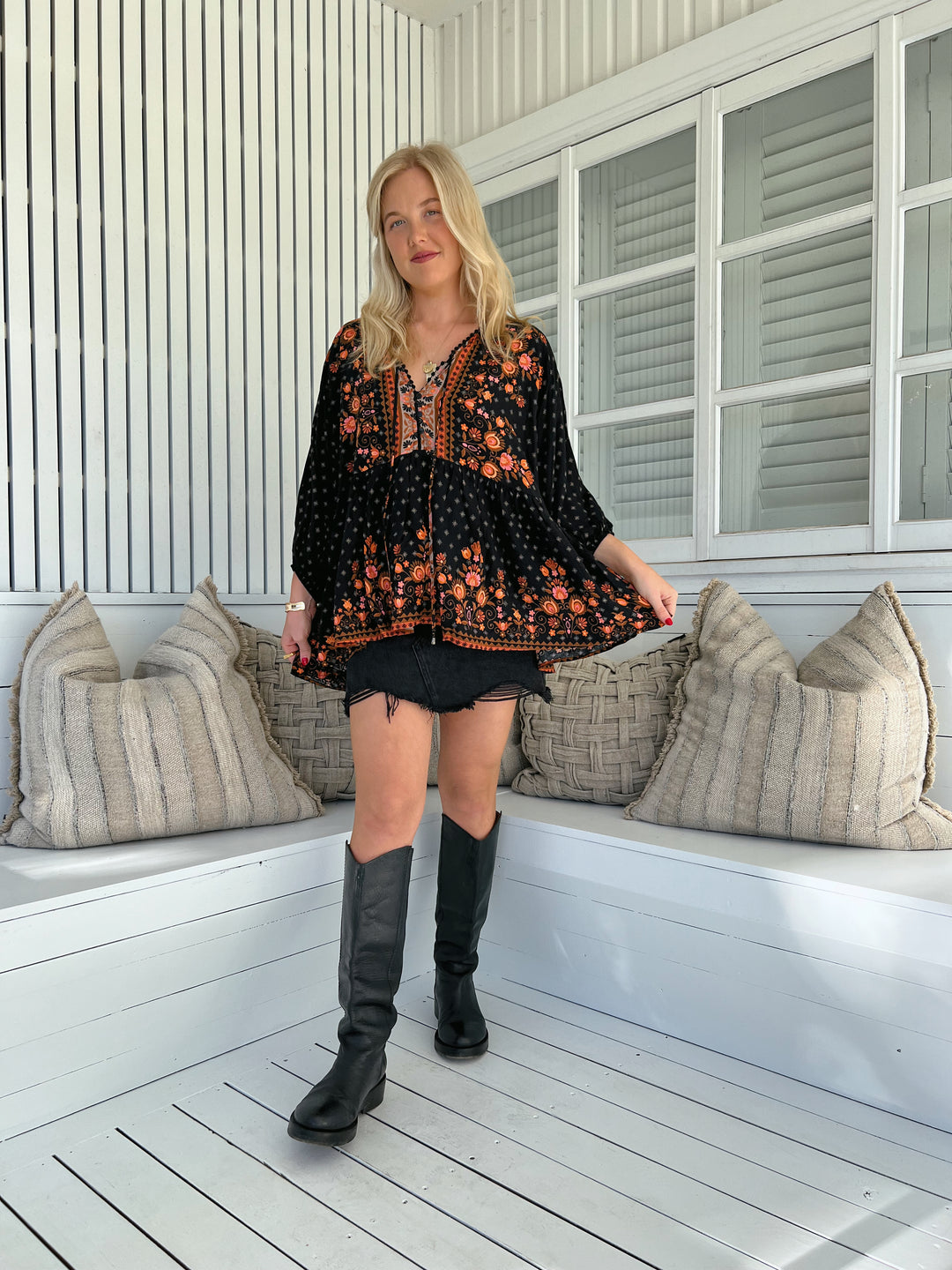Emmery Print Chloe Top
