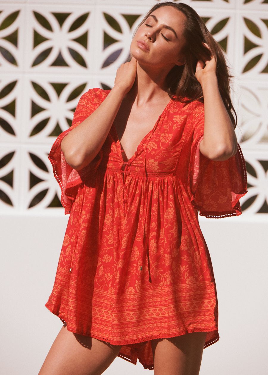 Jaase Red Lantern Tatum Playsuit
