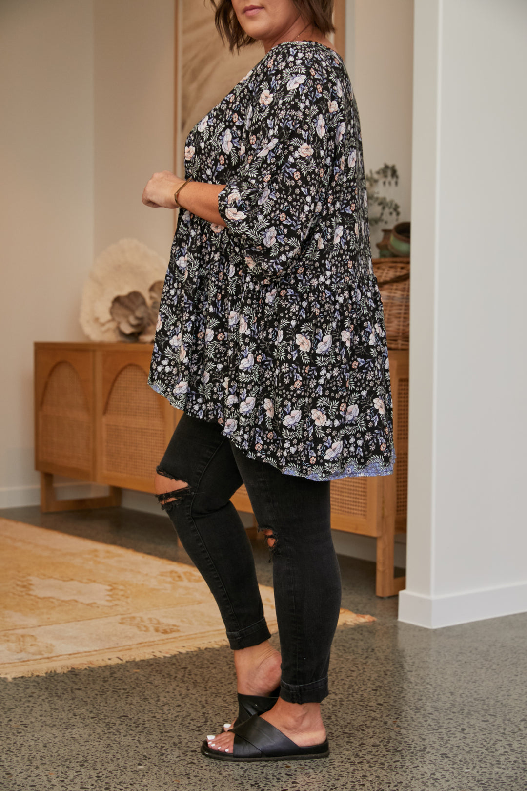 Alby Print Chloe Top