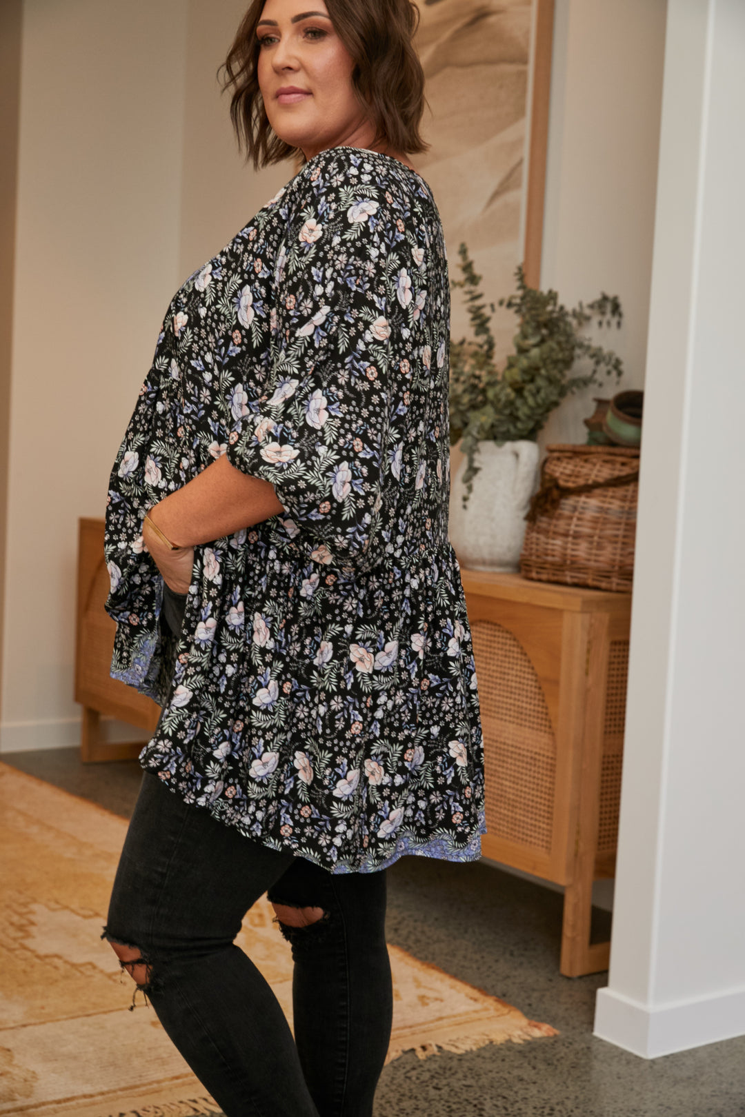 Alby Print Chloe Top