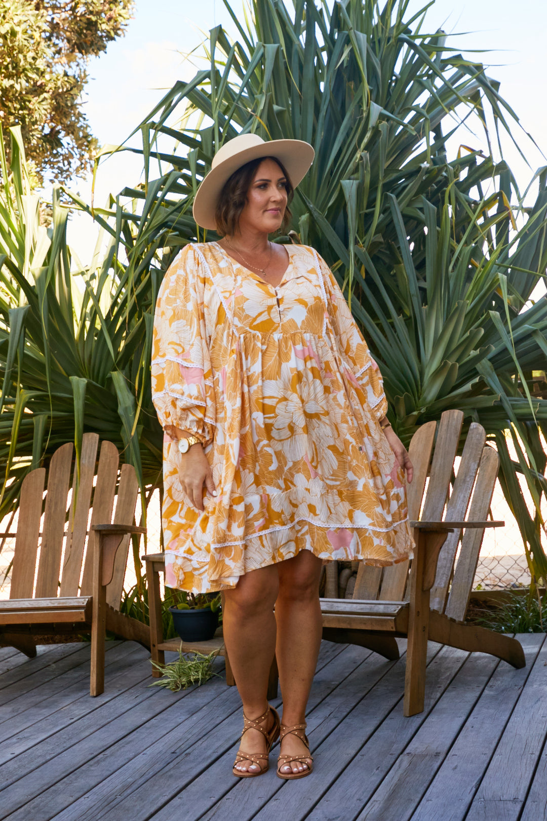 Jemima Print Adela Mini Dress