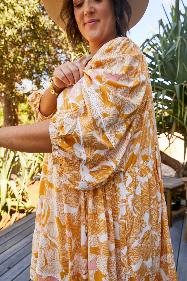 Jemima Print Adela Mini Dress