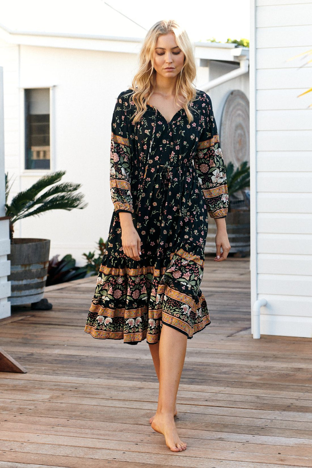 Jaase Eternity Print Olly Midi
