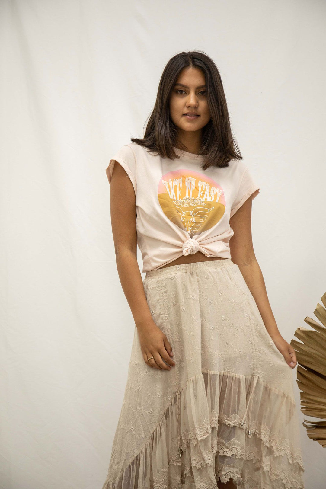 Take it Easy Tee - Blush