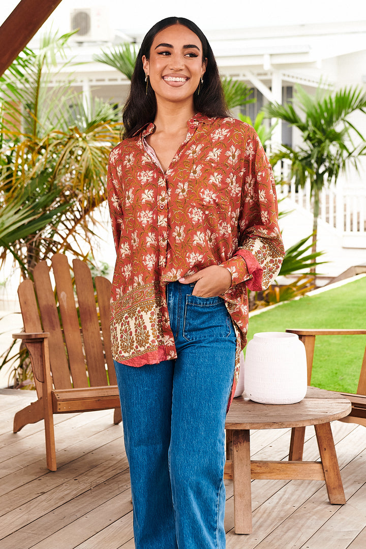 Suraya Print Novella Blouse