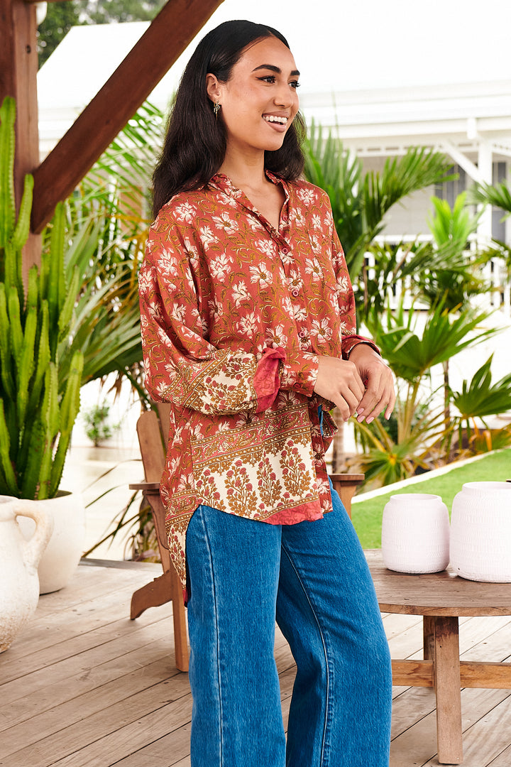 Suraya Print Novella Blouse