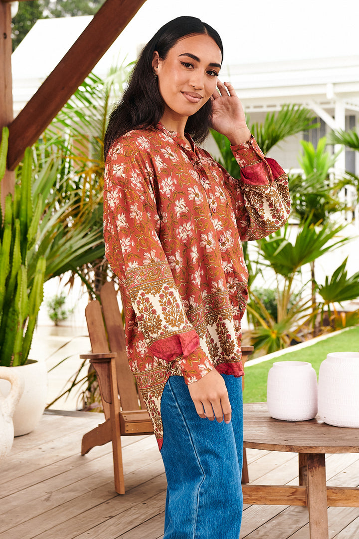 Suraya Print Novella Blouse