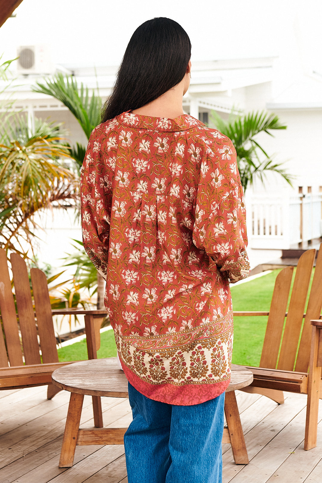 Suraya Print Novella Blouse