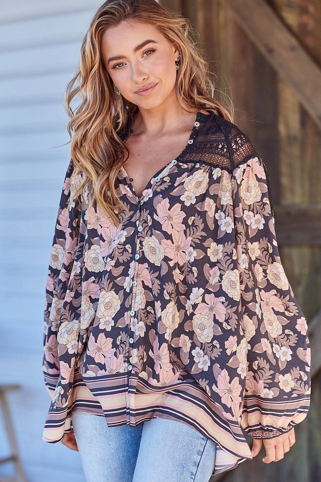 Adele Print Florence Blouse