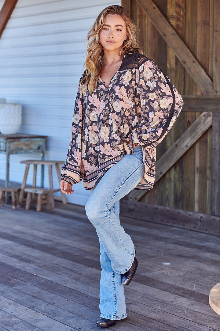 Adele Print Florence Blouse